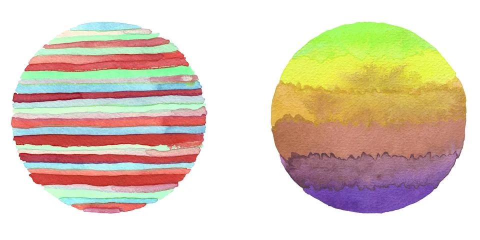 Rounded colored shapes texture paper backgroundround background by colorful.. Stock Illustration