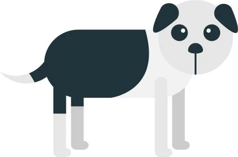 Rounded Dog Stock Illustration