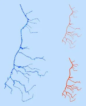 Rounded Dot Lightning Icon Mosaic Stock Illustration