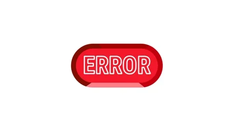 Rounded Error Button Stock Footage 336062688