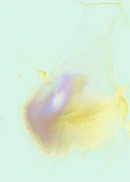 Rounded fluorescent translucent yellow bubble with a pink-violet eye Stock Illustration