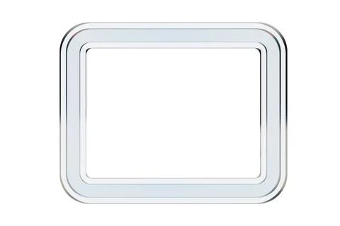 Rounded glass rectangle frame for web or design interface element Stock-Illustration
