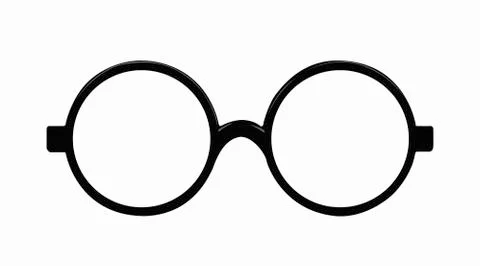 Rounded Glasses Illustrazione stock