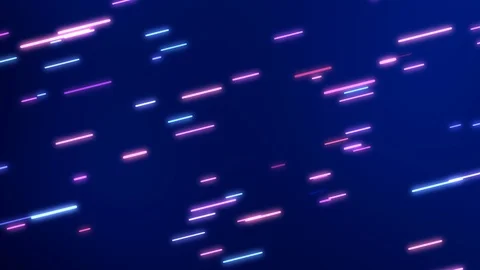 Rounded Glowing Neon Multicolored Line Streaks Rising Upward Angle Stock Footage 124305123
