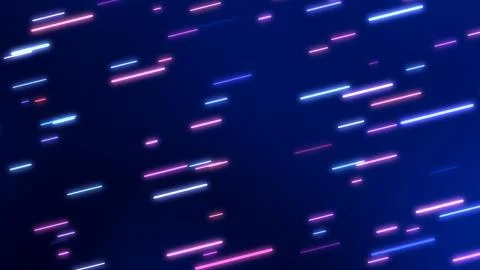Rounded Glowing Neon Multicolored Line Streaks Rising Upward Angle Stockillustratie