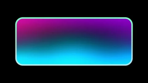 Rounded holographic button frame Stock Footage 336062908