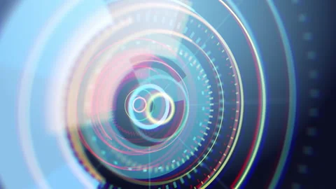 Rounded HUD design animation. Digital technology concept 스톡 동영상 140824684