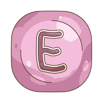 Rounded keycap e Illustrazione stock