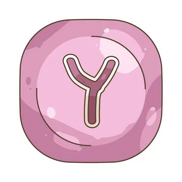 Rounded keycap y Illustrazione stock