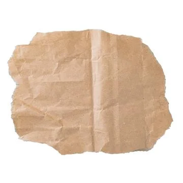 Rounded kraft paper label shape Stock Photos