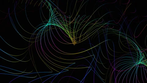 Rounded Line Stock Footage 126554151