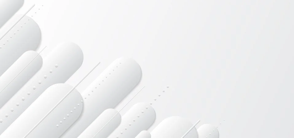 Rounded line pattern wave design halftone style white background Stock Illustration