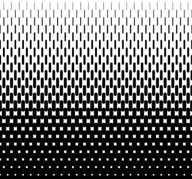 Rounded lines halftone seamless pattern Illustrazione stock