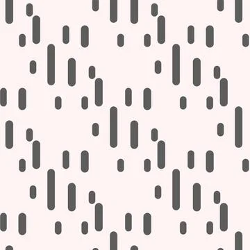 Rounded lines seamless pattern. Black and white background with halftone tr.. Stock Illustration