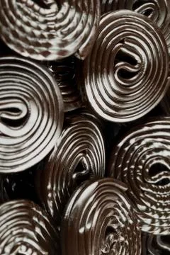 Rounded liquorice Stock Photos