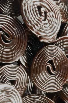 Rounded liquorice Stock Photos