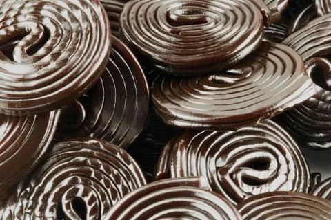 Rounded liquorice Stock Photos