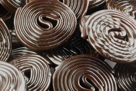 Rounded liquorice Stock Photos