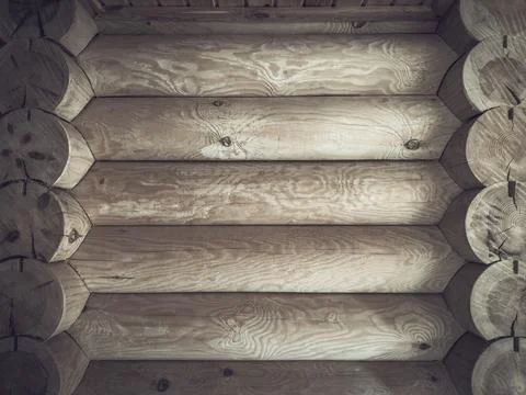 Rounded log as a background Stock Photos