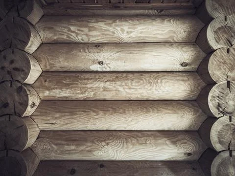 Rounded log as a background Stock Photos