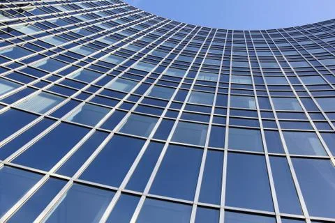 Rounded modern facade Stock Photos