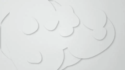 Rounded organic shapes drift gently in a seamless loop Stock Footage 340957648