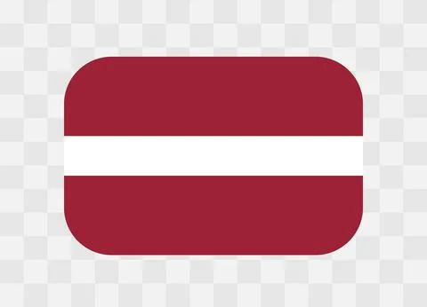 Rounded rectangle flag of Latvia 스톡 일러스트