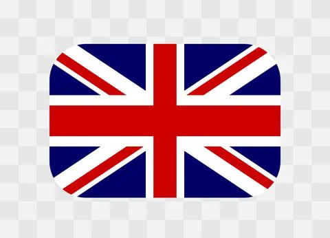 Rounded rectangle flag of United Kingdom イラスト素材