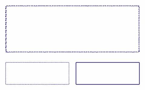 Rounded rectangle frame Composition Icon of Inequal Elements Illustrazione stock