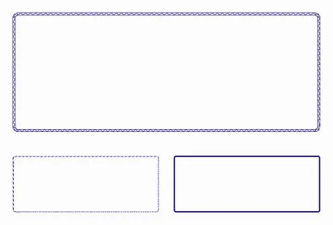 Rounded Rectangle Frame Vector Mesh Carcass Model and Triangle Mosaic Icon 스톡 일러스트