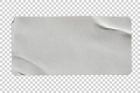 A rounded rectangle paper sticker Stock Photos