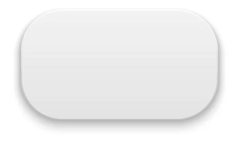Rounded rectangle with realistic shadow. White button template Illustrazione stock