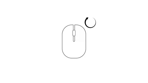 Rounded rectangle right button icon with circular arrow animation Vidéo 335223070
