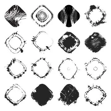 Rounded Rectangle Set Stock Illustration