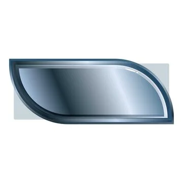 Rounded rectangle showing copy space with metallic gradient effect Illustrazione stock