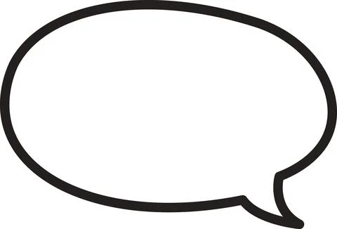 Rounded Rectangle Speech Bubble Illustrazione stock
