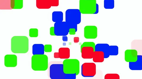 Rounded rectangles barrage Stock Footage 1046337