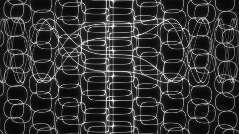 Rounded Rectangles Mask Random Grid of Soft Edges Stock Footage 143893356