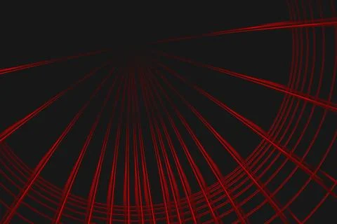 Rounded red woven curves background 库存插图