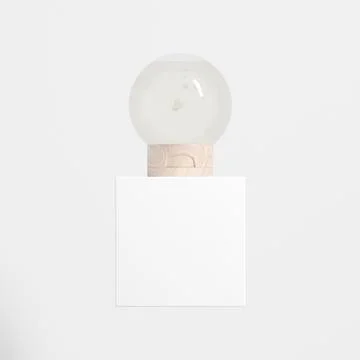 Rounded shape bottle with flipcap mockup, inverted liquid bottle mockup Stock Illustration