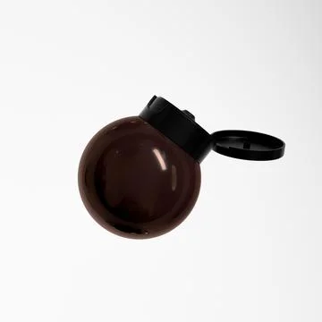 Rounded shape bottle mockup, inverted liquid bottle mockup イラスト素材