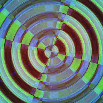 Rounded shape image. Abstract target Illustrazione stock