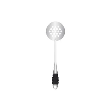 Rounded Spatula vector illustration isoalted on white background. Metal too.. Illustrazione stock