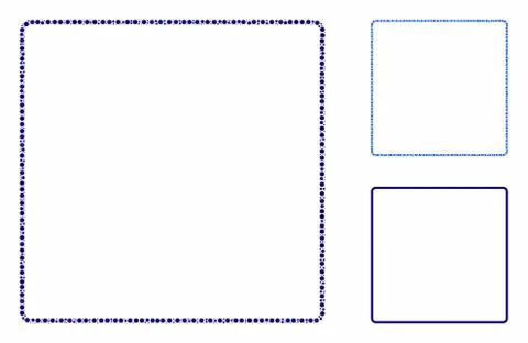 Rounded square frame Composition Icon of Spheric Items イラスト素材