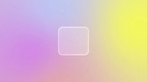 Rounded square Glassmorphism button on a background with a soft green mint Stock Illustration