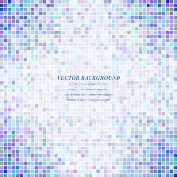 Rounded square mosaic pattern background design Illustrazione stock