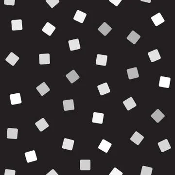 Rounded square pattern. Seamless vector background Stock Illustration