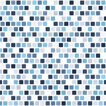 Rounded square pattern. Seamless vector Stock Illustration