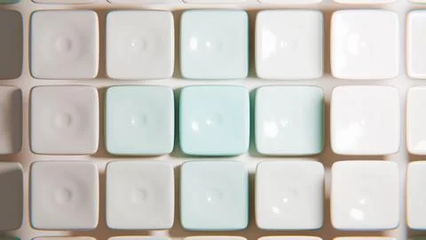 Rounded square tiles creating textured grid pattern Stock Photos