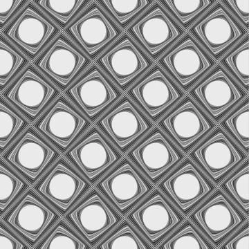 Rounded squares blending to angular. Seamless background. Stock Illustration